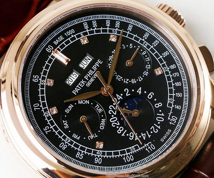 百達翡麗PATEK PHILPPE LS精品 超級複雜功能計時系列 機芯29-535升級版 全鋼鍍納米鉑金表殼 小牛皮帶 高檔男士腕表  wssb4226